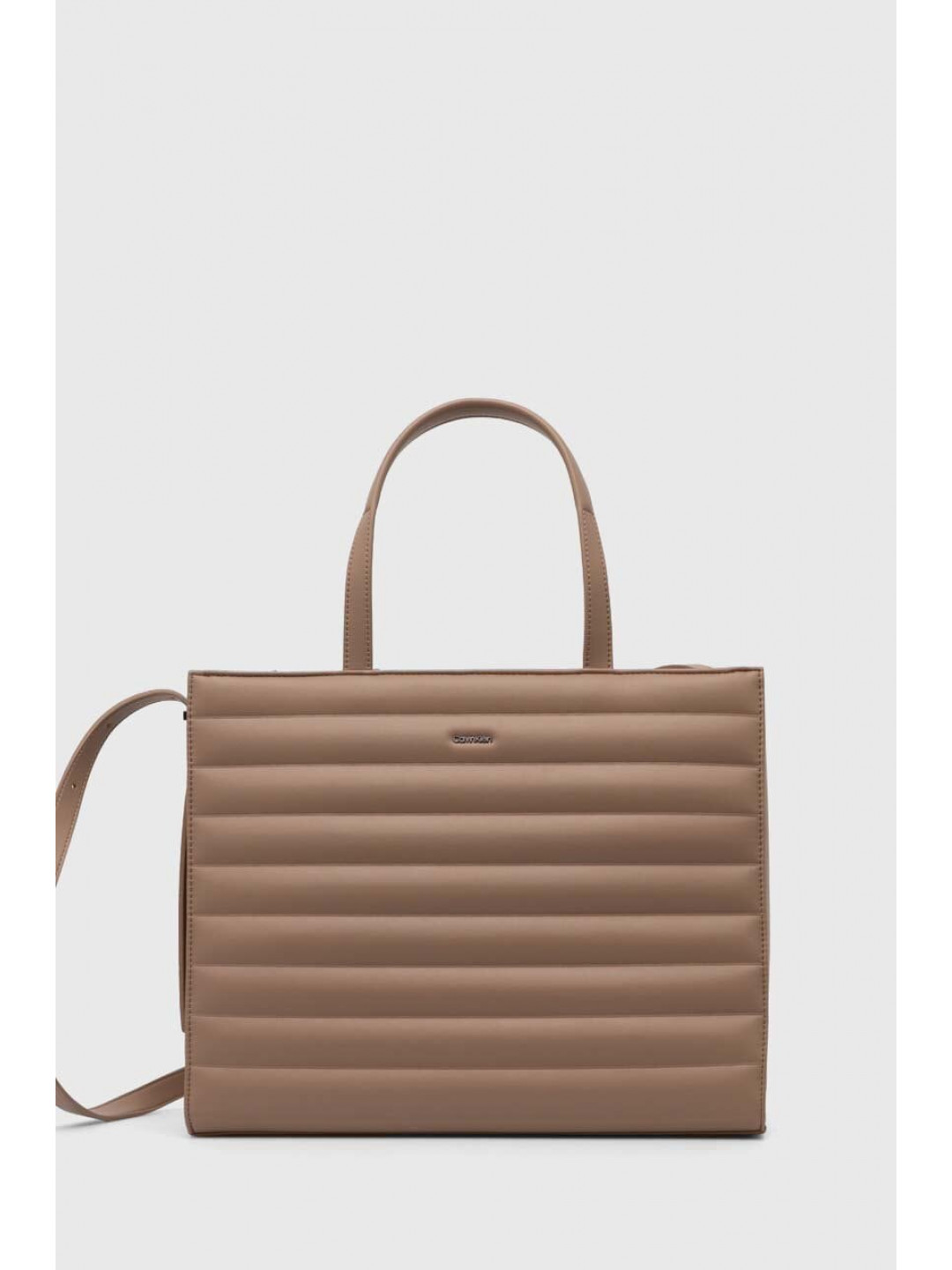 Kabelka Calvin Klein béžová barva K60K612120